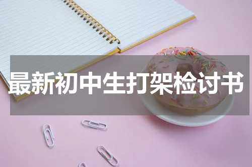 最新初中生打架检讨书