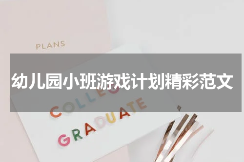 幼儿园小班游戏计划精彩范文