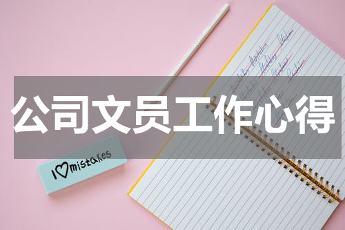 公司文员工作心得