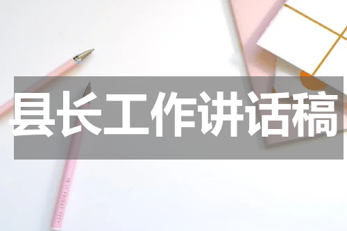 县长工作讲话稿