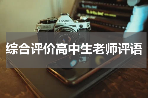 综合评价高中生老师评语