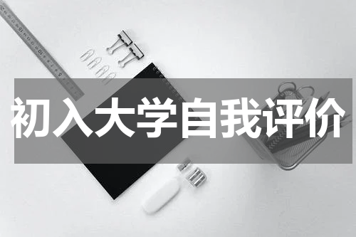 初入大学自我评价