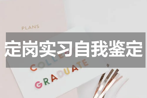 定岗实习自我鉴定