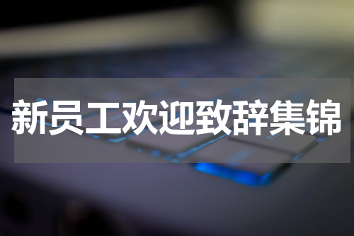 新员工欢迎致辞集锦