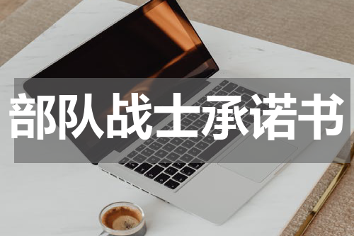 部队战士承诺书