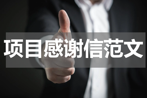 项目感谢信范文