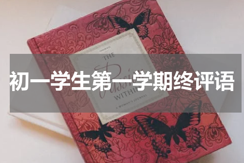 初一学生第一学期终评语