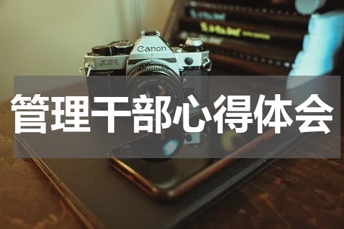 管理干部心得体会