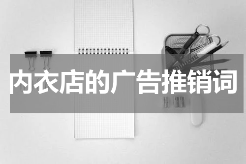 内衣店的广告推销词