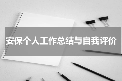 安保个人工作总结与自我评价
