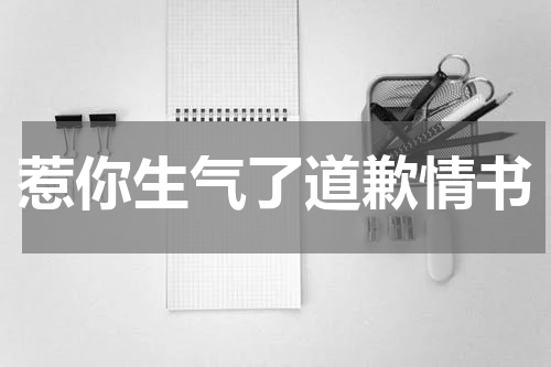 惹你生气了道歉情书