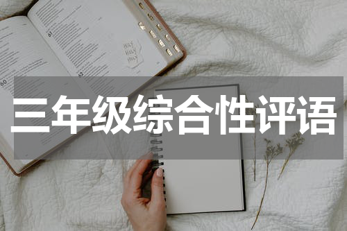 三年级综合性评语