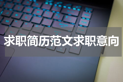 求职简历范文求职意向