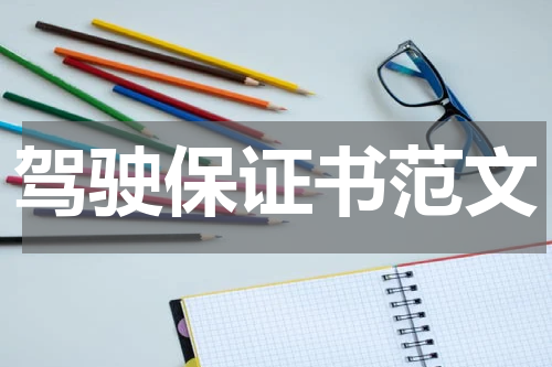 驾驶保证书范文
