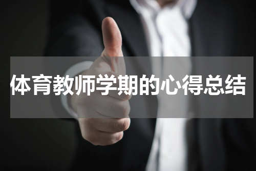 体育教师学期的心得总结