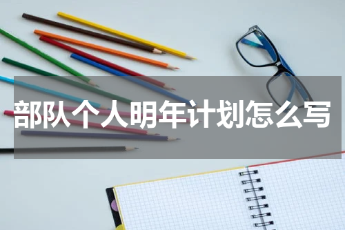 部队个人明年计划怎么写