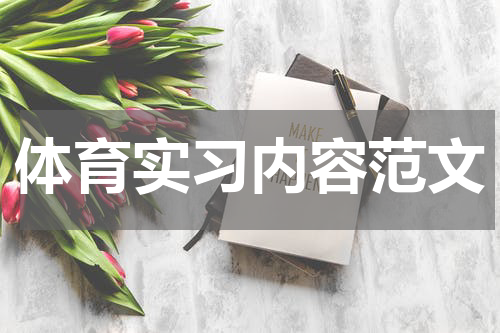 体育实习内容范文