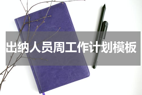 出纳人员周工作计划模板