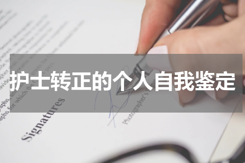 护士转正的个人自我鉴定