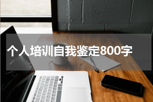 个人培训自我鉴定800字