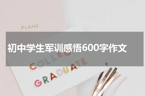 初中学生军训感悟600字作文