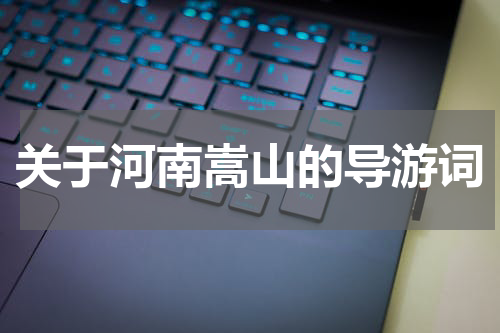 关于河南嵩山的导游词