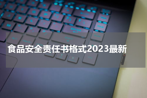 食品安全责任书格式2023最新