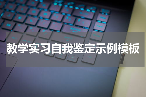 教学实习自我鉴定示例模板