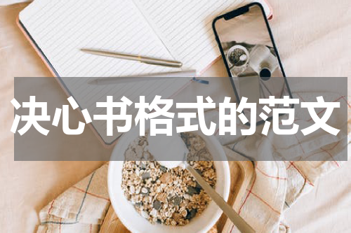决心书格式的范文