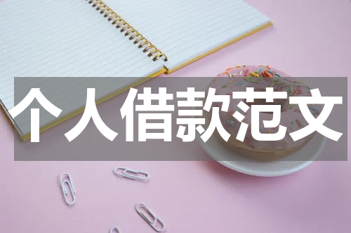 个人借款范文