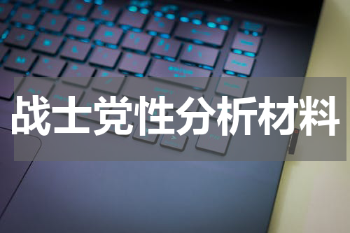 战士党性分析材料