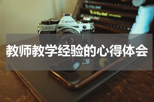 教师教学经验的心得体会