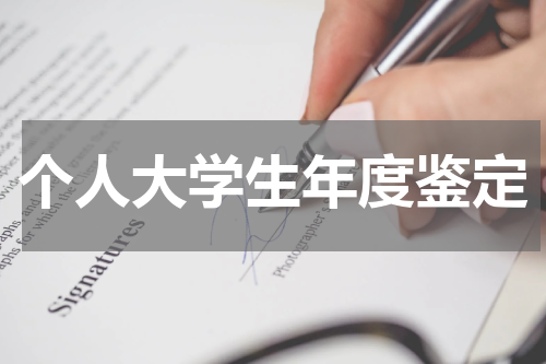 个人大学生年度鉴定