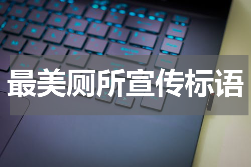 最美厕所宣传标语