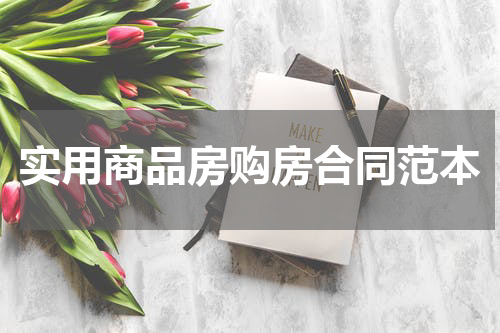 实用商品房购房合同范本
