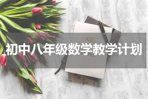 初中八年级数学教学计划