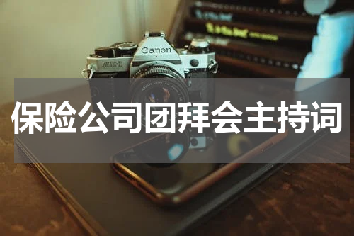 保险公司团拜会主持词