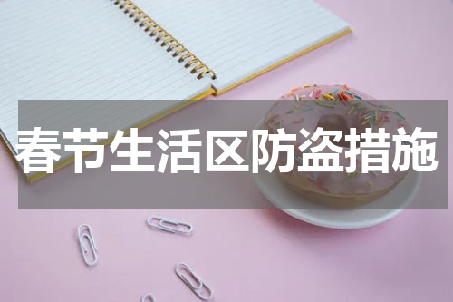春节生活区防盗措施