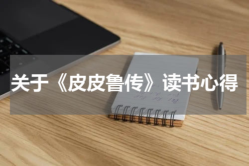 关于《皮皮鲁传》读书心得