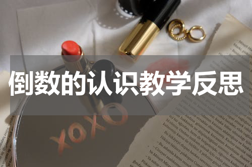 倒数的认识教学反思