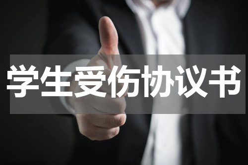 学生受伤协议书
