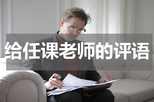 给任课老师的评语
