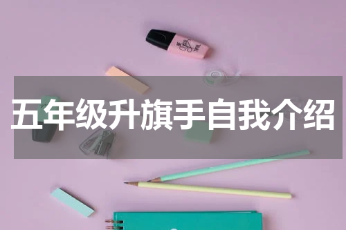 五年级升旗手自我介绍