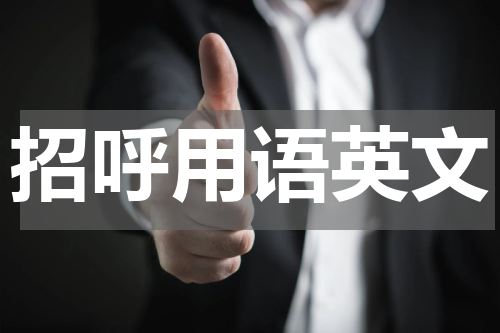 招呼用语英文
