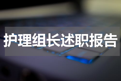 护理组长述职报告