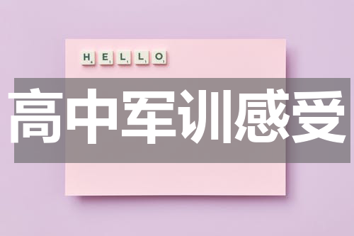 高中军训感受