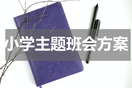 小学主题班会方案
