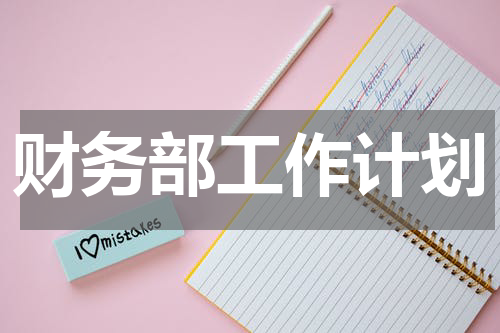 财务部工作计划