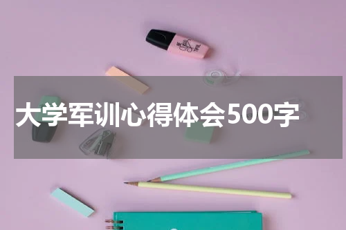 大学军训心得体会500字