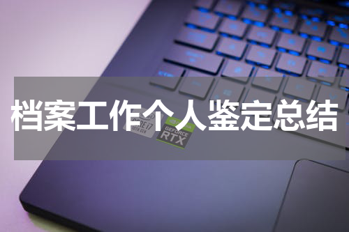 档案工作个人鉴定总结